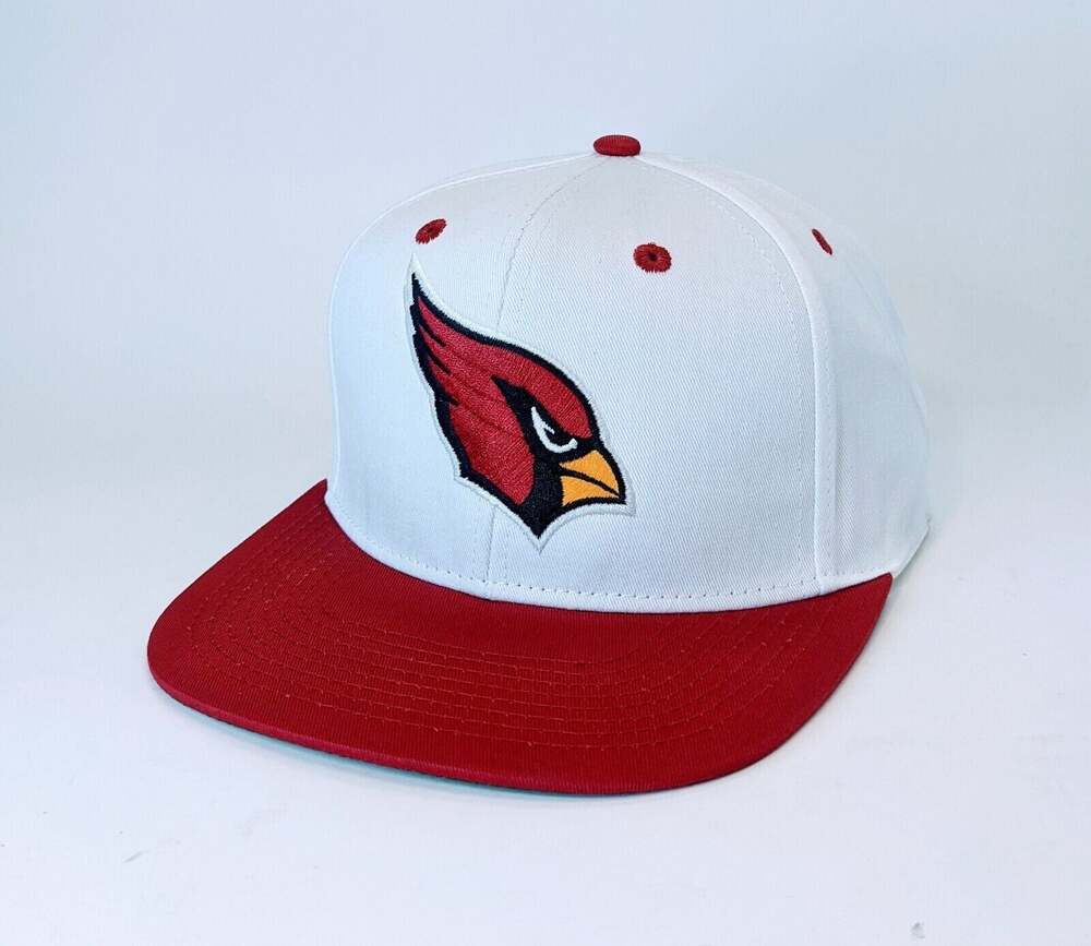 Reebok Vintage Arizona Cardinals White/Red Primary Logo Snapback Hat - NWT